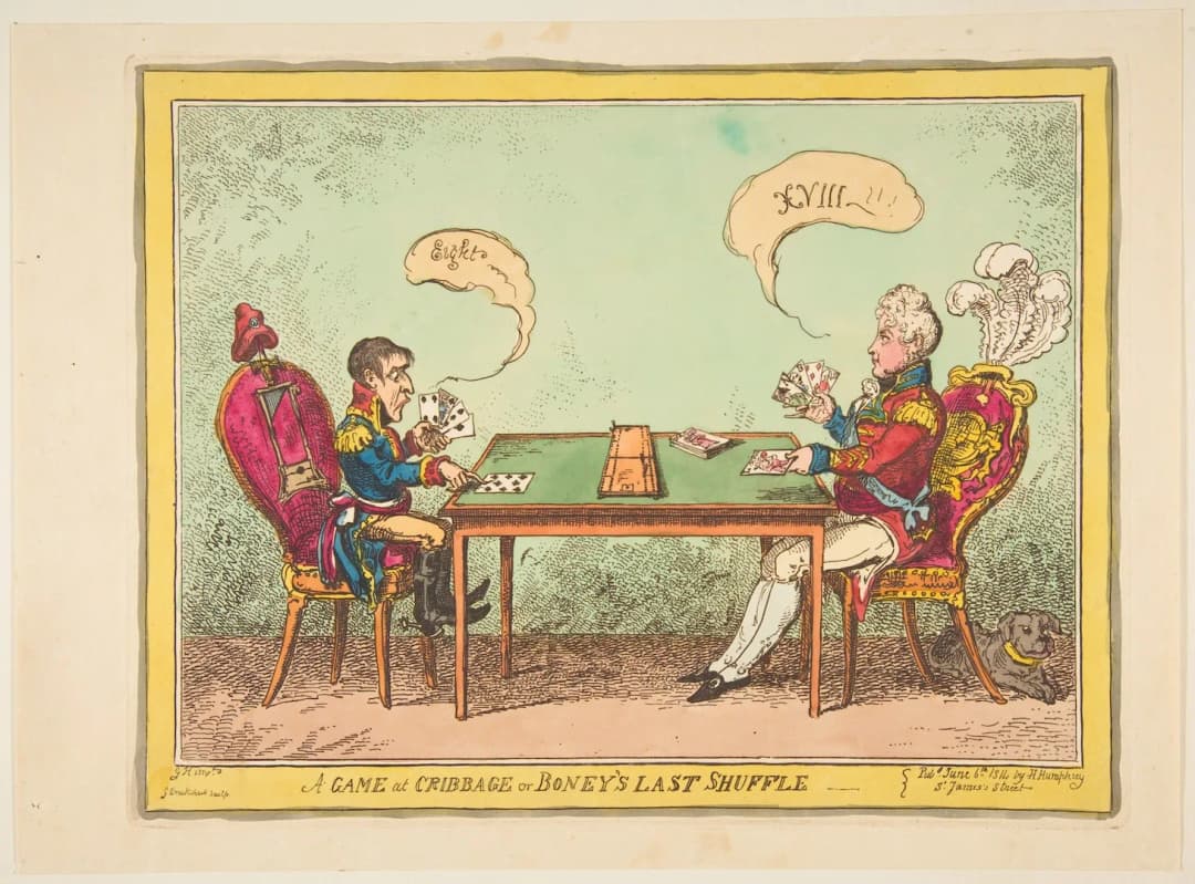 A Game of Cribbage or Boney's Last Shuffle